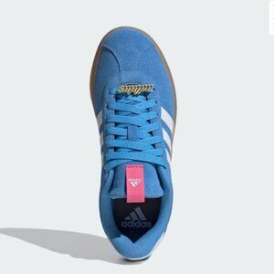 Women's Adidas VL Court Sneakers in Blue